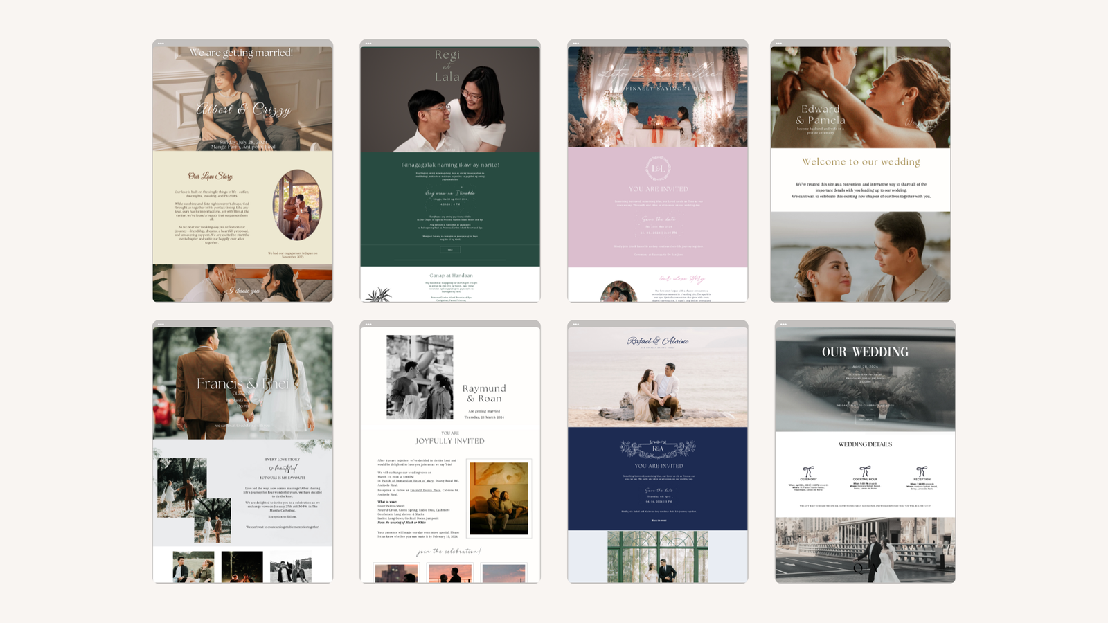 Best wedding website - Tagaytay - Philippines