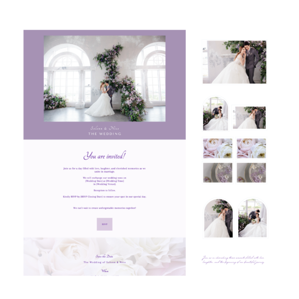 Purple Wedding Website by Love, D. Concepts - Philippines