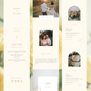 Yellow Wedding Website by Love, D. Concepts - Philippines