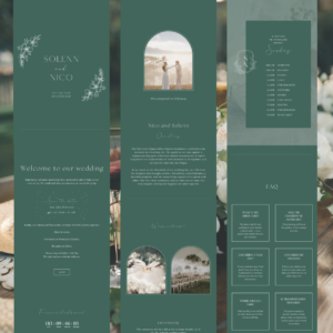 Emerald Green Wedding Website by Love, D. Concepts - Philippines