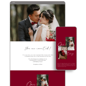 Red Wedding Website by Love, D. Concepts - Philippines
