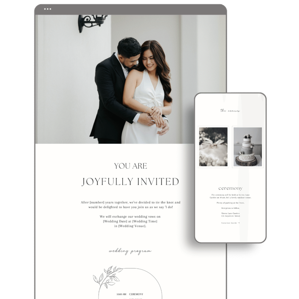White Wedding Website by Love, D. Concepts - Philippines
