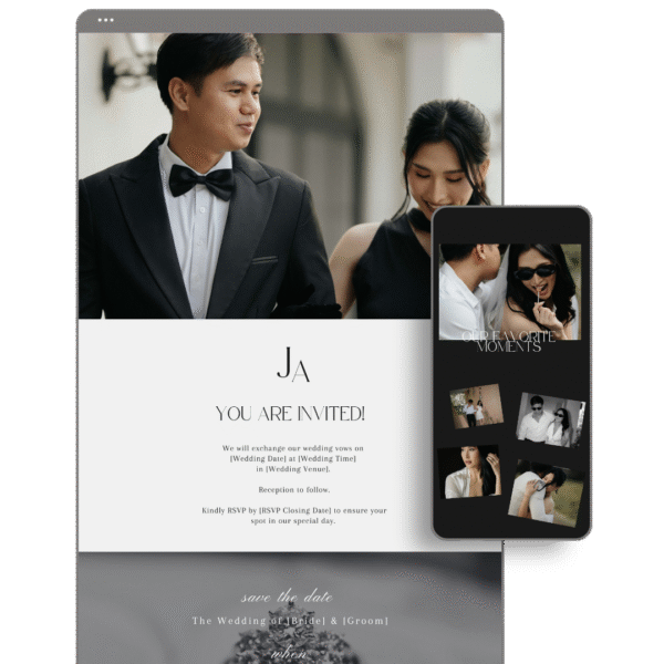Black Wedding Website by Love, D. Concepts - Philippines