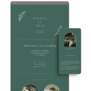 Emerald Green Wedding Website by Love, D. Concepts - Philippines