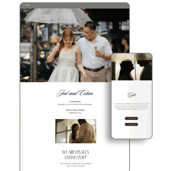 Brown Wedding Website by Love, D. Concepts - Philippines