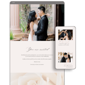 Champagne Wedding Website by Love, D. Concepts - Philippines