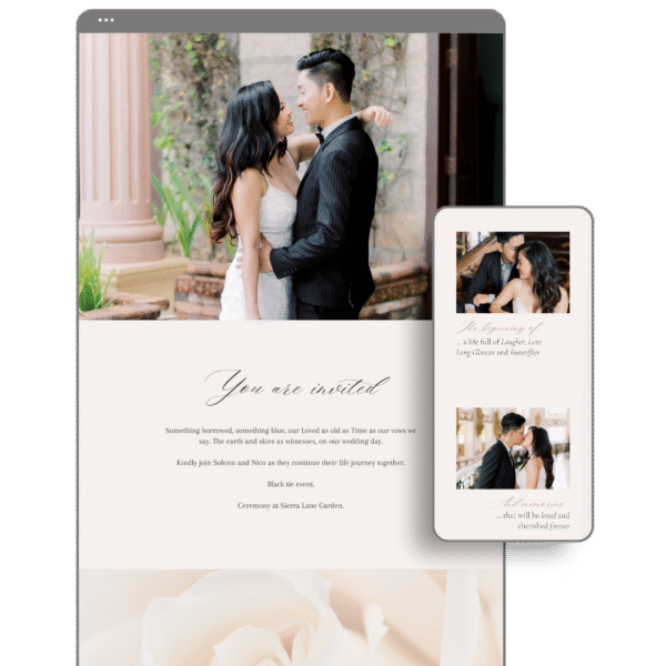 Champagne Wedding Website by Love, D. Concepts - Philippines