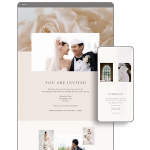 Champagne Wedding Website by Love, D. Concepts - Philippines