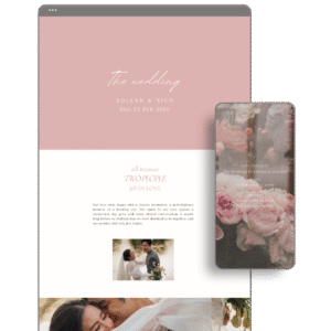 Blush Pink Wedding Website by Love, D. Concepts - Philippines