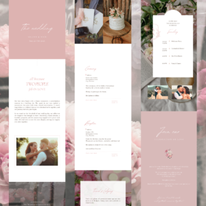 Blush Pink Wedding Website by Love, D. Concepts - Philippines