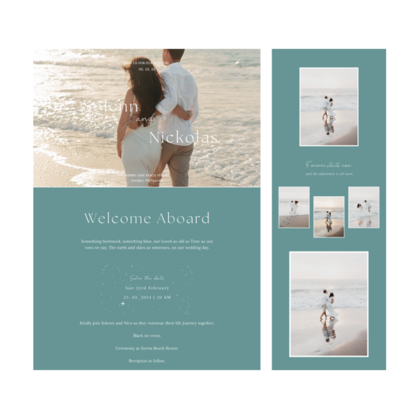 Passport Wedding Website - Wedding Invitation Website - Tagaytay Philippines