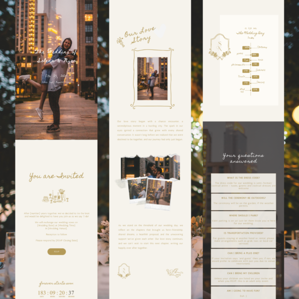 Whimsical Wedding Website by Love, D. Concepts - Philippines