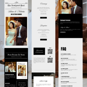 Newspaper Wedding Website by Love, D. Concepts - Philippines