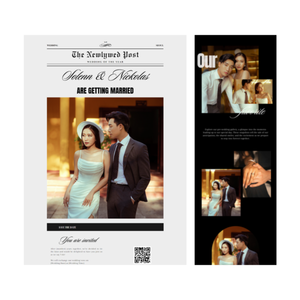 Black and White Wedding Website by Love, D. Concepts - Philippines