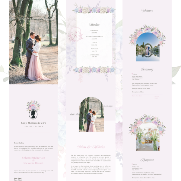 Pastel Wedding Website by Love, D. Concepts - Philippines