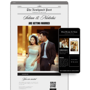 Newspaper Wedding Website by Love, D. Concepts - Philippines