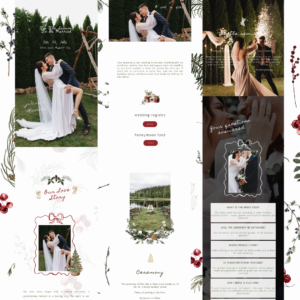 Christmas Wedding Website by Love, D. Concepts - Philippines
