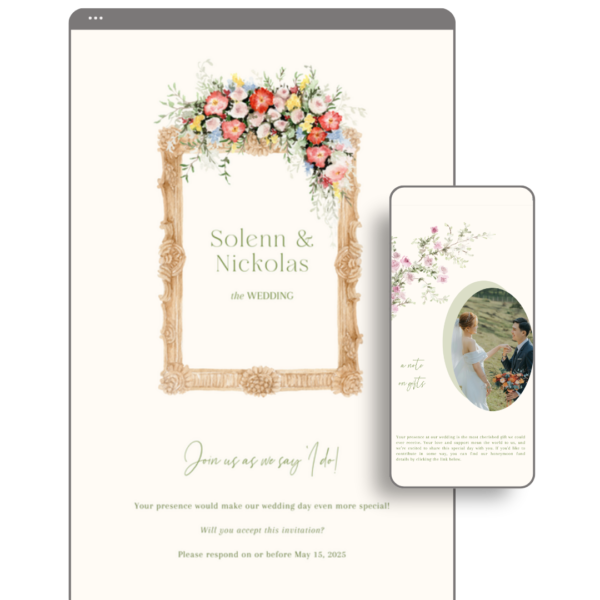 Garden Wedding Website - Wedding Invitation Website - Tagaytay Philippines