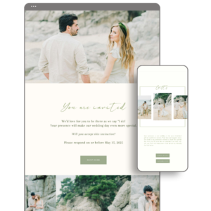 Green Wedding Website - Wedding Invitation Website - Tagaytay Philippines