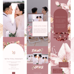 Dusty Pink Wedding Website by Love, D. Concepts - Philippines