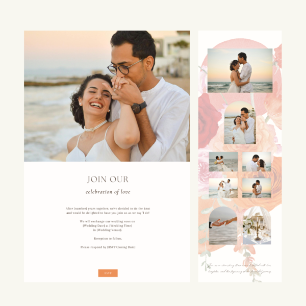Orange Wedding Website by Love, D. Concepts - Philippines