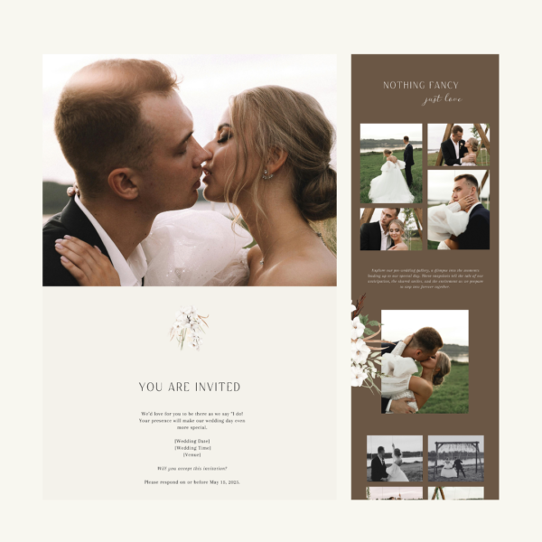 Brown Wedding Website by Love, D. Concepts - Philippines