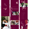 Burgundy Wedding Website by Love, D. Concepts - Philippines