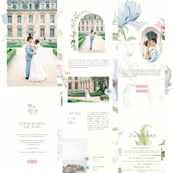 Wildflower Pastel Wedding Website by Love, D. Concepts - Philippines