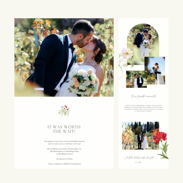 Wildflower Pastel Wedding Website by Love, D. Concepts - Philippines