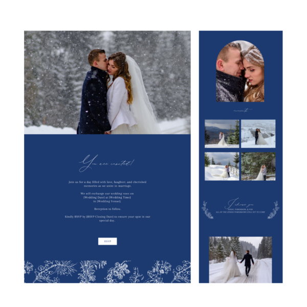 Winter Wonderland Wedding Website by Love, D. Concepts - Philippines