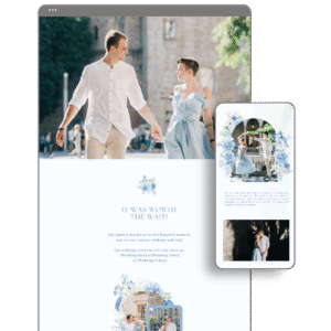 Blue Wedding Website by Love, D. Concepts - Philippines