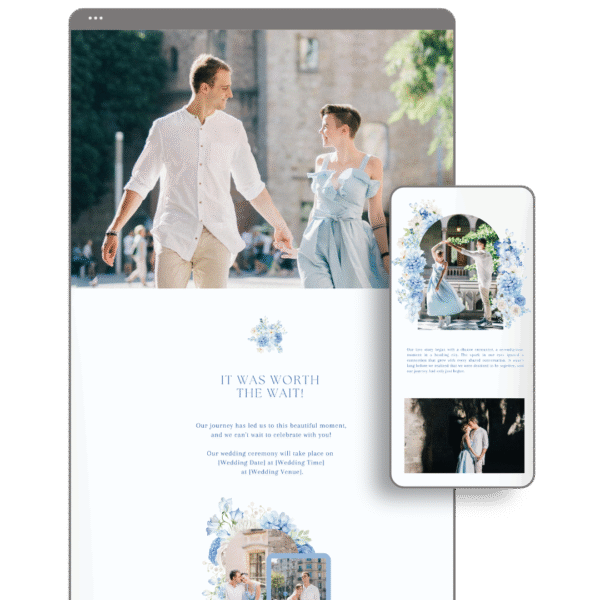 Blue Wedding Website by Love, D. Concepts - Philippines
