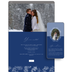 Winter Wedding Website - Wedding Invitation Website - Tagaytay Philippines