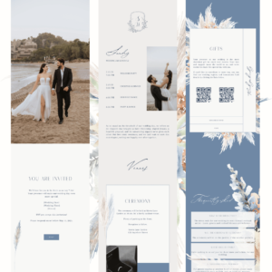 Boho Blue Wedding Website by Love, D. Concepts - Philippines
