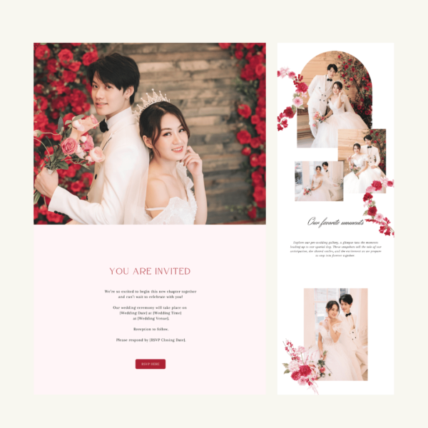 Red Wedding Website by Love, D. Concepts - Philippines