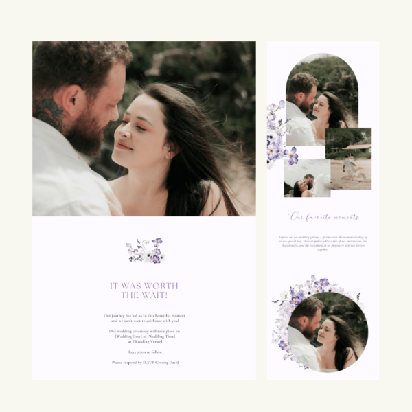 Purple Wedding Website by Love, D. Concepts - Philippines
