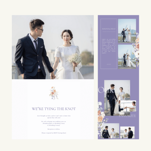 Violet Wedding Website by Love, D. Concepts - Philippines