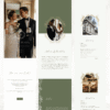 Sage green gold Wedding Website by Love, D. Concepts - Philippines