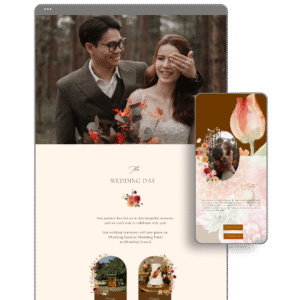 Orange Wedding Website by Love, D. Concepts - Philippines