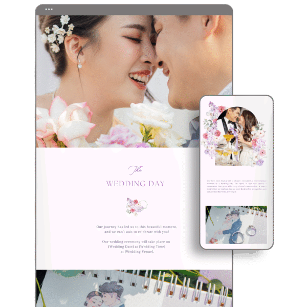 Lavander Wedding Website by Love, D. Concepts - Philippines
