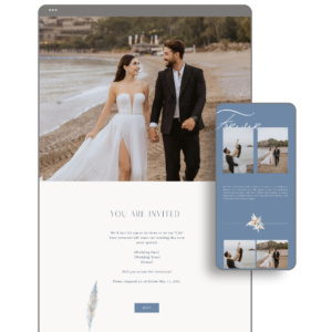 Boho Blue Wedding Website by Love, D. Concepts - Philippines