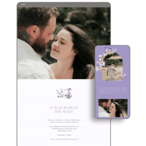 Purple Wedding Website by Love, D. Concepts - Philippines