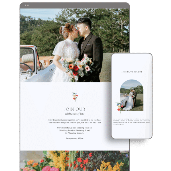 Spring Wedding Website by Love, D. Concepts - Philippines