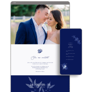 Royal Blue Wedding Website by Love, D. Concepts - Philippines
