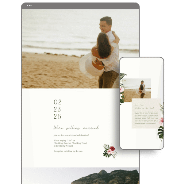 Beach Wedding Website by Love, D. Concepts - Philippines