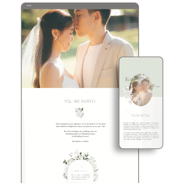 White Wedding Website by Love, D. Concepts - Philippines