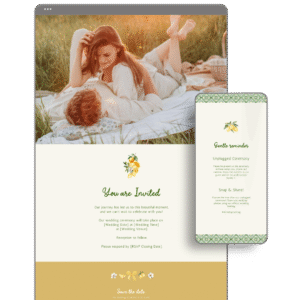 La Dolce Vita Lemon Wedding Website by Love, D. Concepts - Philippines