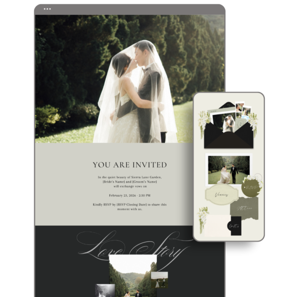 Classic Black Wedding Website by Love, D. Concepts - Philippines
