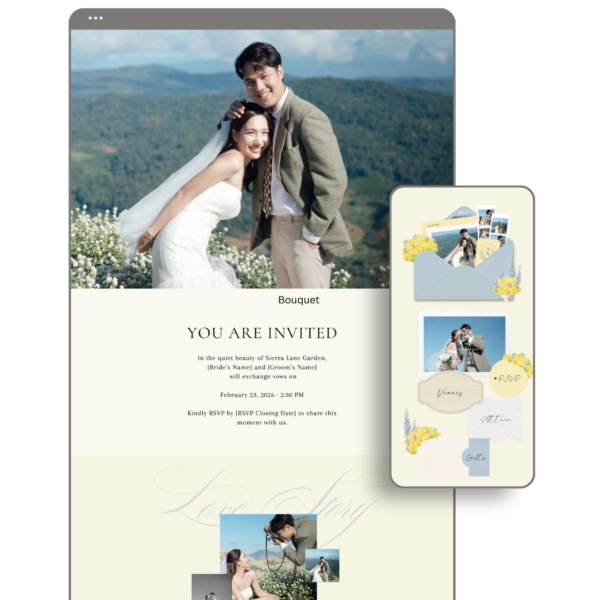 Blue Buttered Yellow Wedding Website by Love, D. Concepts - Philippines