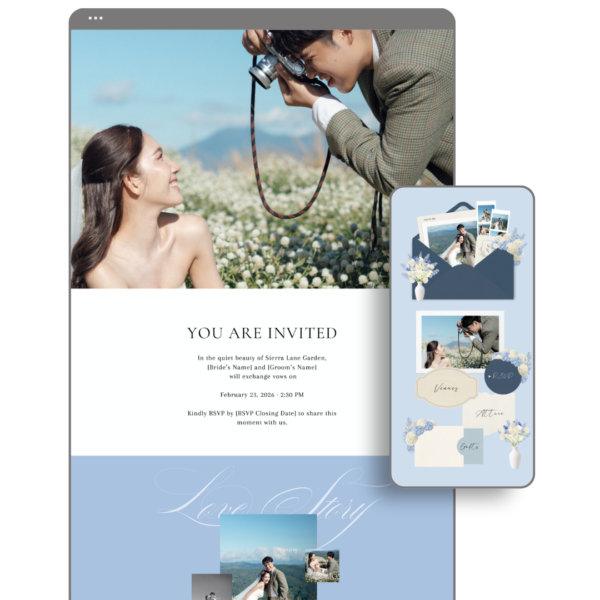 Blue Wedding Website - Love, D. Concepts - Philippines